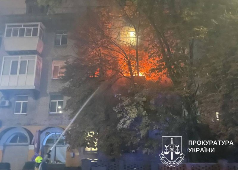 Destruction at least at 10 locations in Kyiv after Russian attack this morning