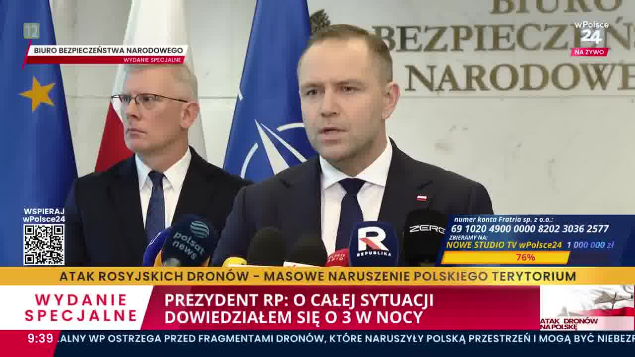 President @Nawrocki25: We discussed the possibility of activating NATO Article 4. I will convene the National Security Council within 48 hours.