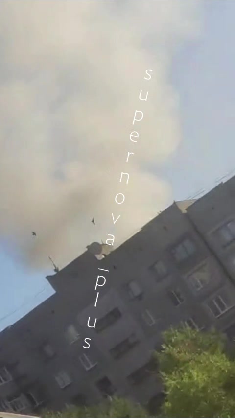 Missile strike this morning in Kadiivka