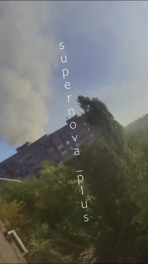 Missile strike this morning in Kadiivka