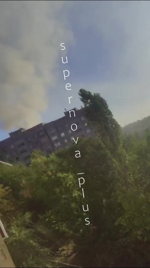 Missile strike this morning in Kadiivka