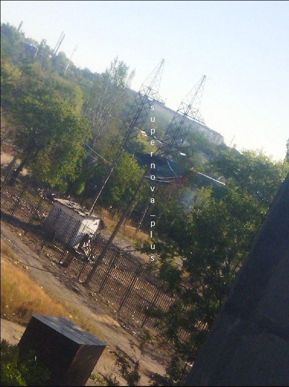 Missile strike this morning in Kadiivka