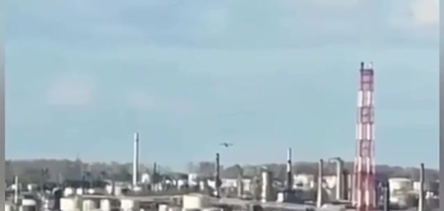 Drone strike at Novo-Ufimsky oil refinery 