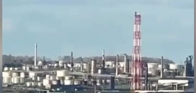 Drone strike at Novo-Ufimsky oil refinery 