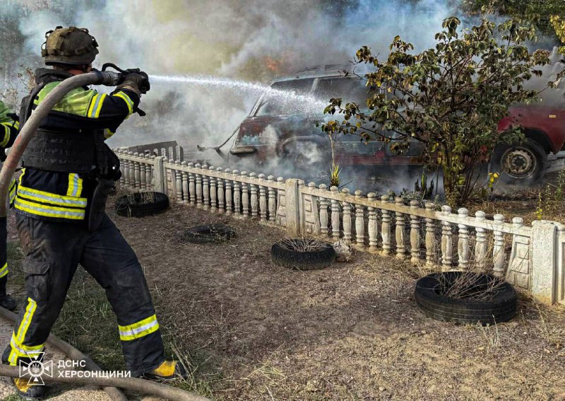 A person killed as result of drone strike at the car in Kherson