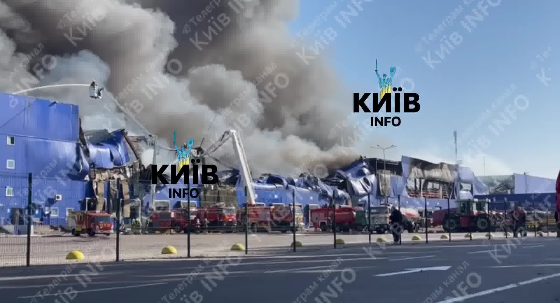 Kyiv region: logistics center of the largest household and building goods retailer Epicenter destroyed. After Russian drone strike, the building was completely destroyed