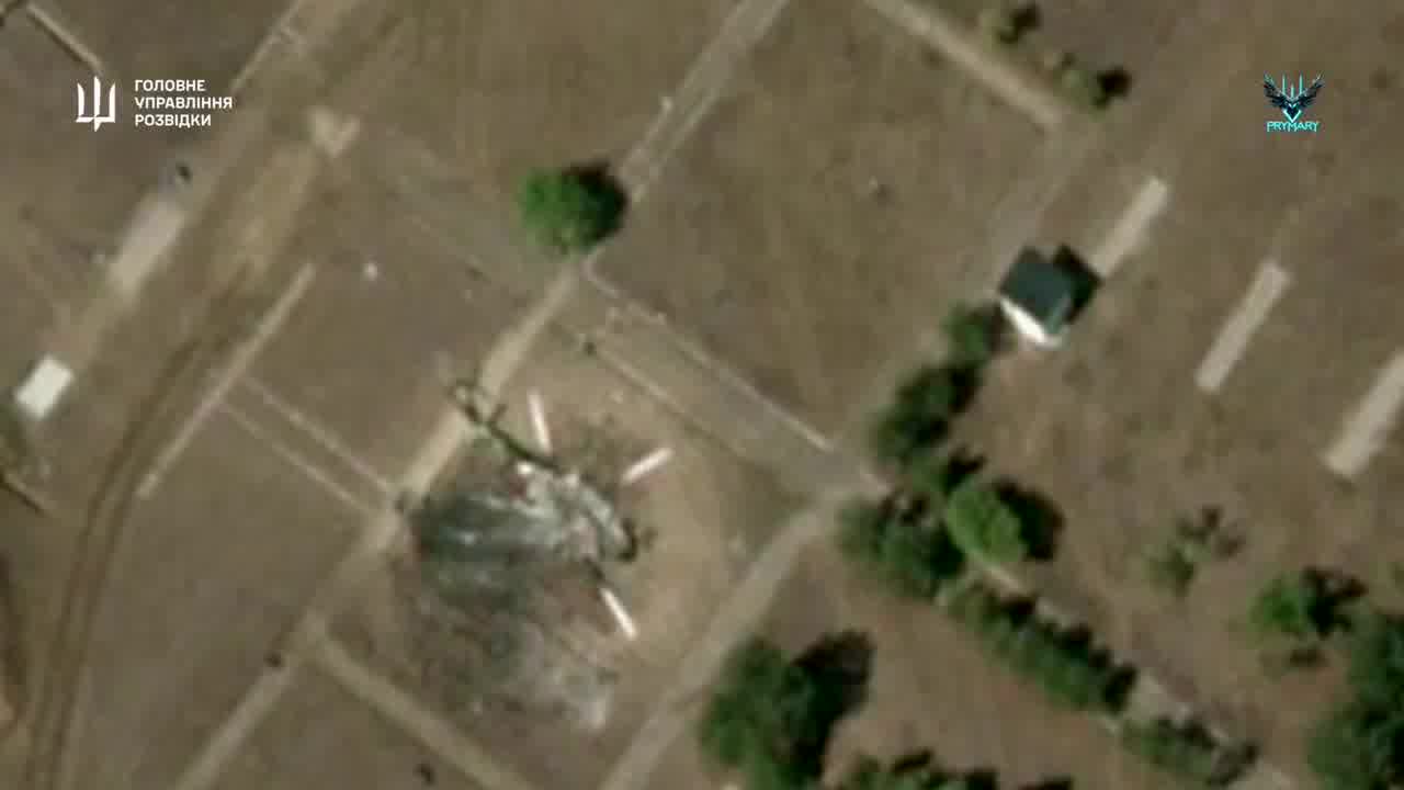 Ukrainian military intelligence had attacked 3 Mi-8 helicopters and Nebo-U radar in occupied Crimea
