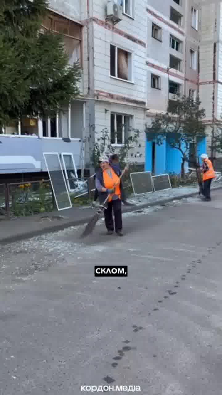 Residential house damaged in Sumy as result of drone strike