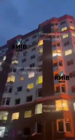 Several houses damaged as result of drone strike at Borschahivka in Kyiv