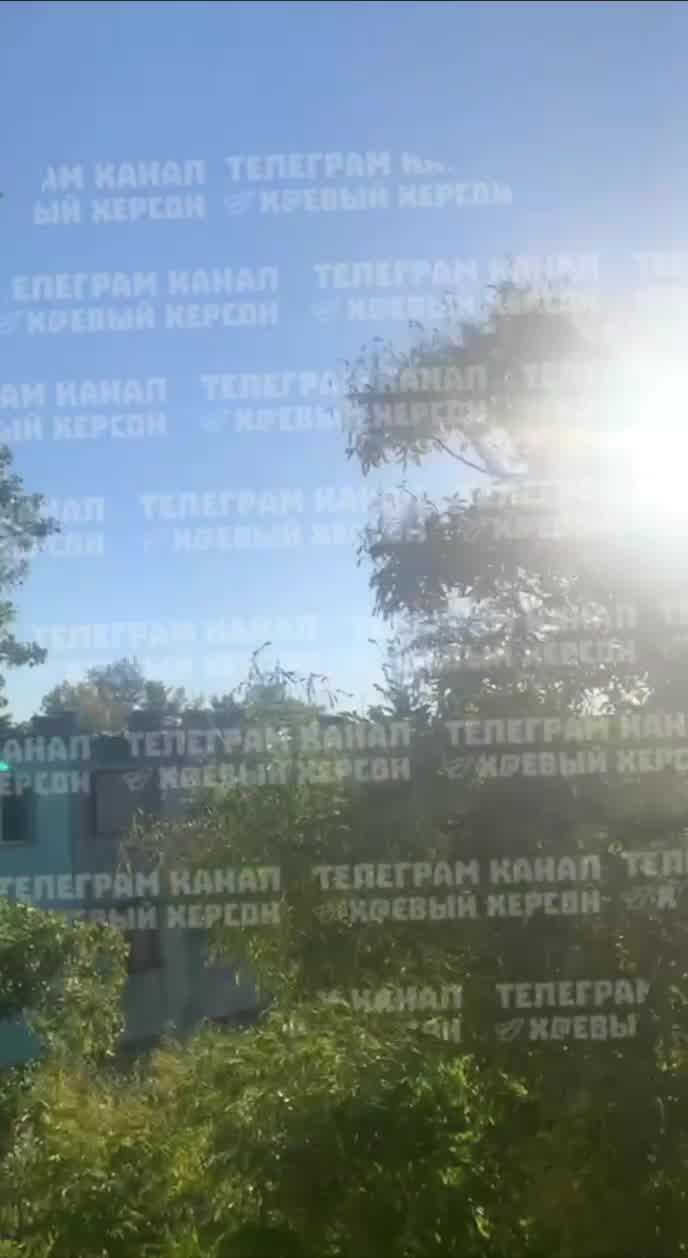 Big fire in Kherson, Russian army attacking rescuers attempting to extinguish the fire