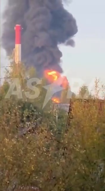 Big fire at Novo-Yaroslavskiy oil refinery