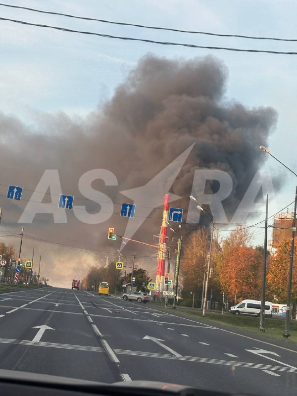 Big fire at Novo-Yaroslavskiy oil refinery