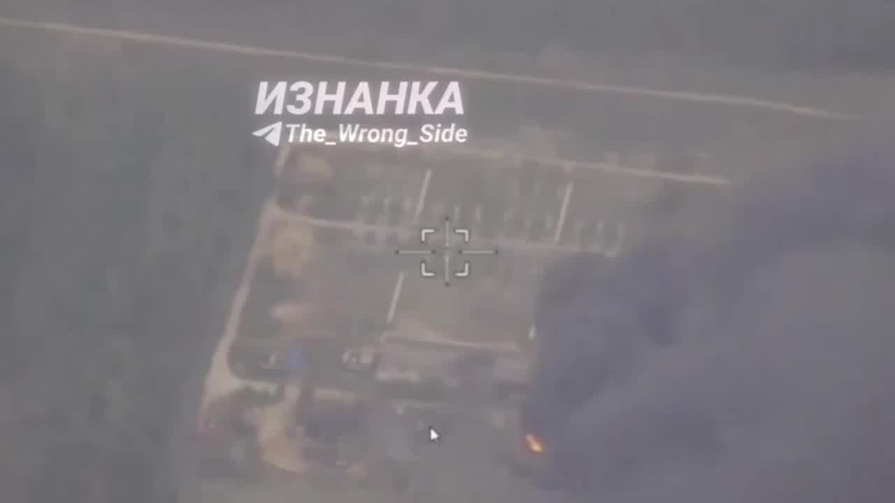 Russian media showing video of an attack the substation supplying Chornobyl Power Plant with Shahed drones