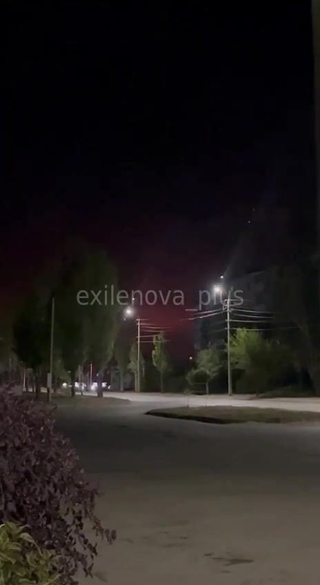 Fire at the gas processing plant in Kotovo of Volgograd region after drone strike 