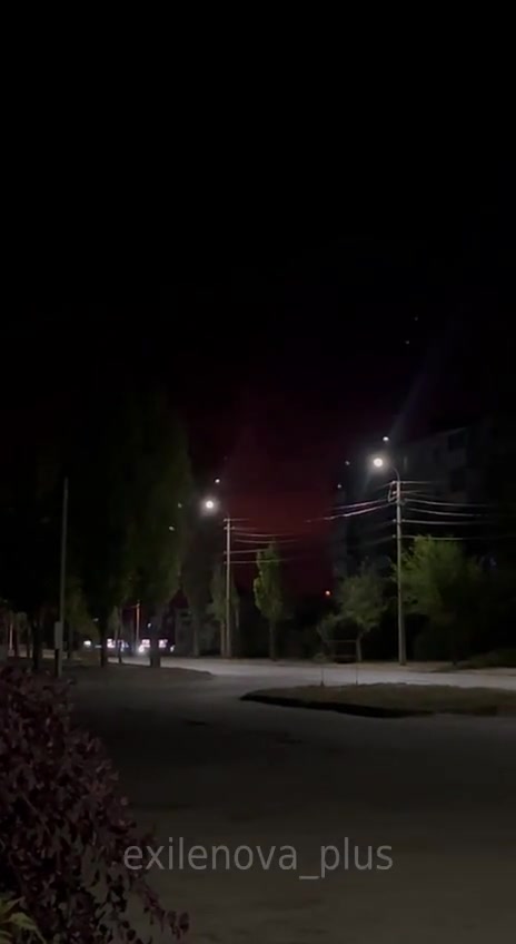 Fire at the gas processing plant in Kotovo of Volgograd region after drone strike 