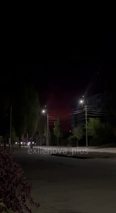 Fire at the gas processing plant in Kotovo of Volgograd region after drone strike 