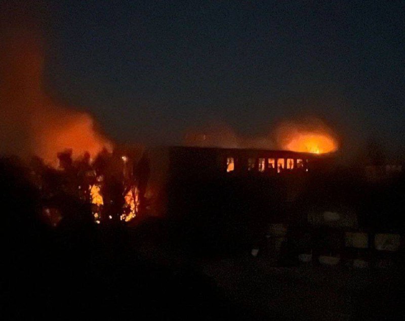 A school in Mykolaivka of Sloviansk district was attacked with Shahed-type drone