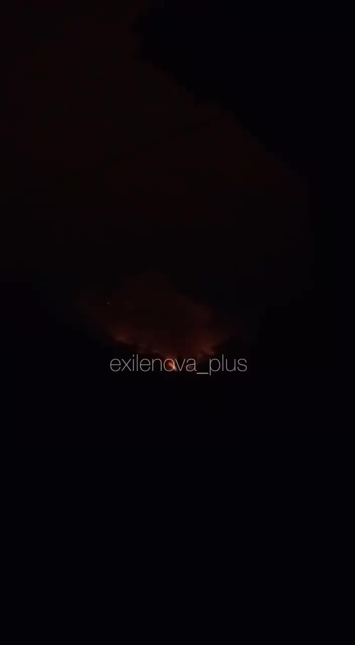 Explosions and secondary detonations were reported in Donetsk