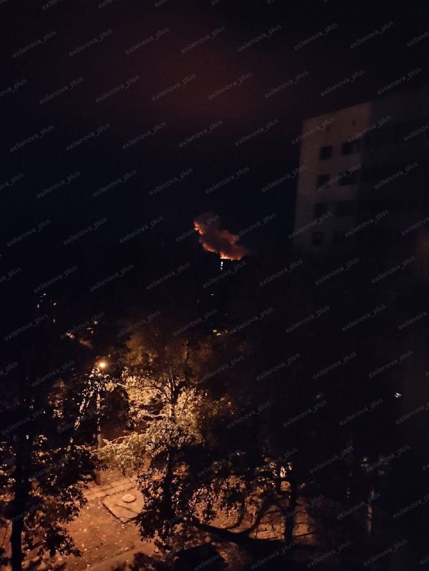 Explosions and secondary detonations were reported in Donetsk