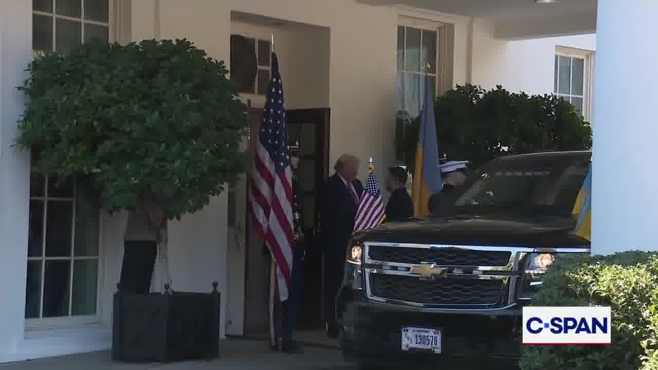 President Trump welcomes Ukrainian President Zelensky to the White House