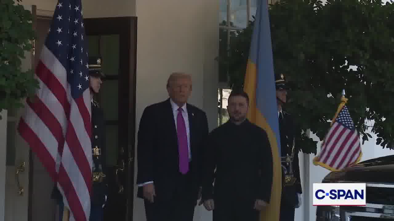 President Trump welcomes Ukrainian President Zelensky to the White House