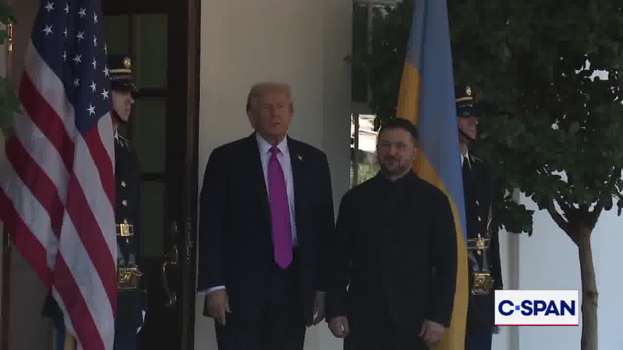 President Trump welcomes Ukrainian President Zelensky to the White House
