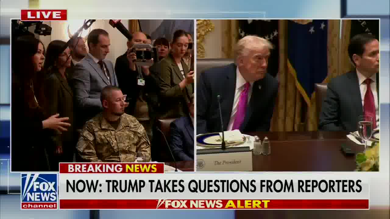 Question: What if Putin doesn't agree to peace during your meeting in Hungary What then? TRUMP: Let's see what happens. I think he will. I think President Putin wants to end the war