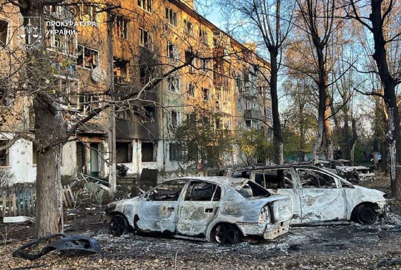11 people wounded as result of Russian strike at the residential house in Shakhtarske of Dnipropetrovsk region 