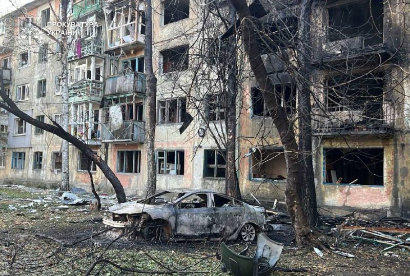 11 people wounded as result of Russian strike at the residential house in Shakhtarske of Dnipropetrovsk region 