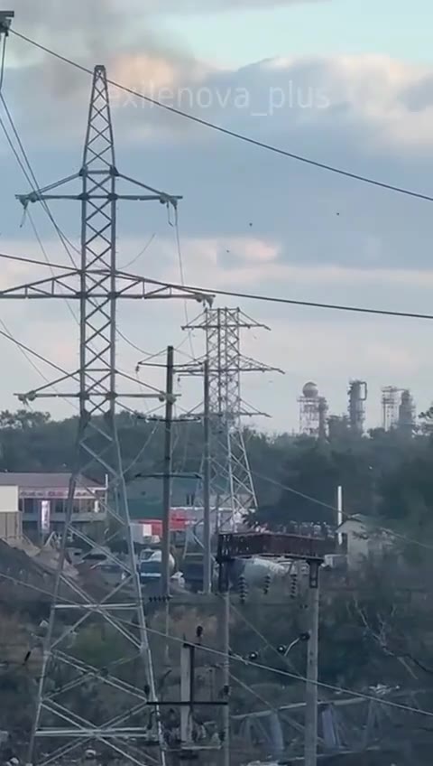 An oil depot was attacked with drones in Mahachkala
