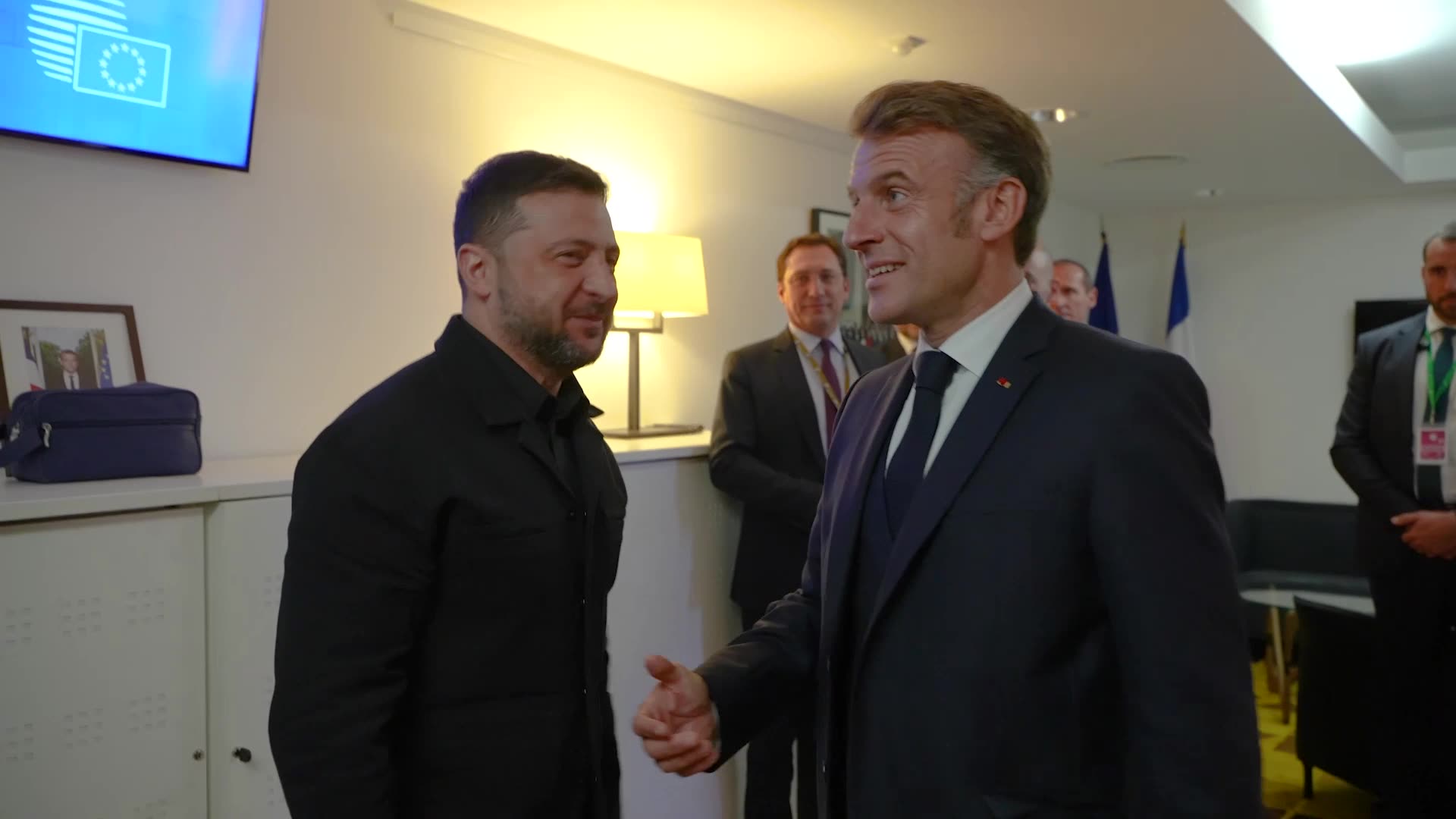 President Zelensky met with President Macron