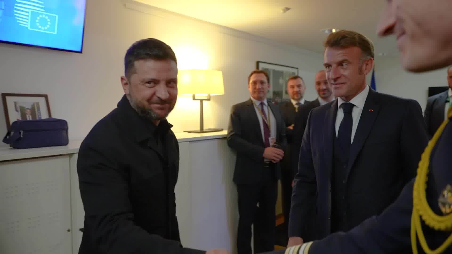 President Zelensky met with President Macron