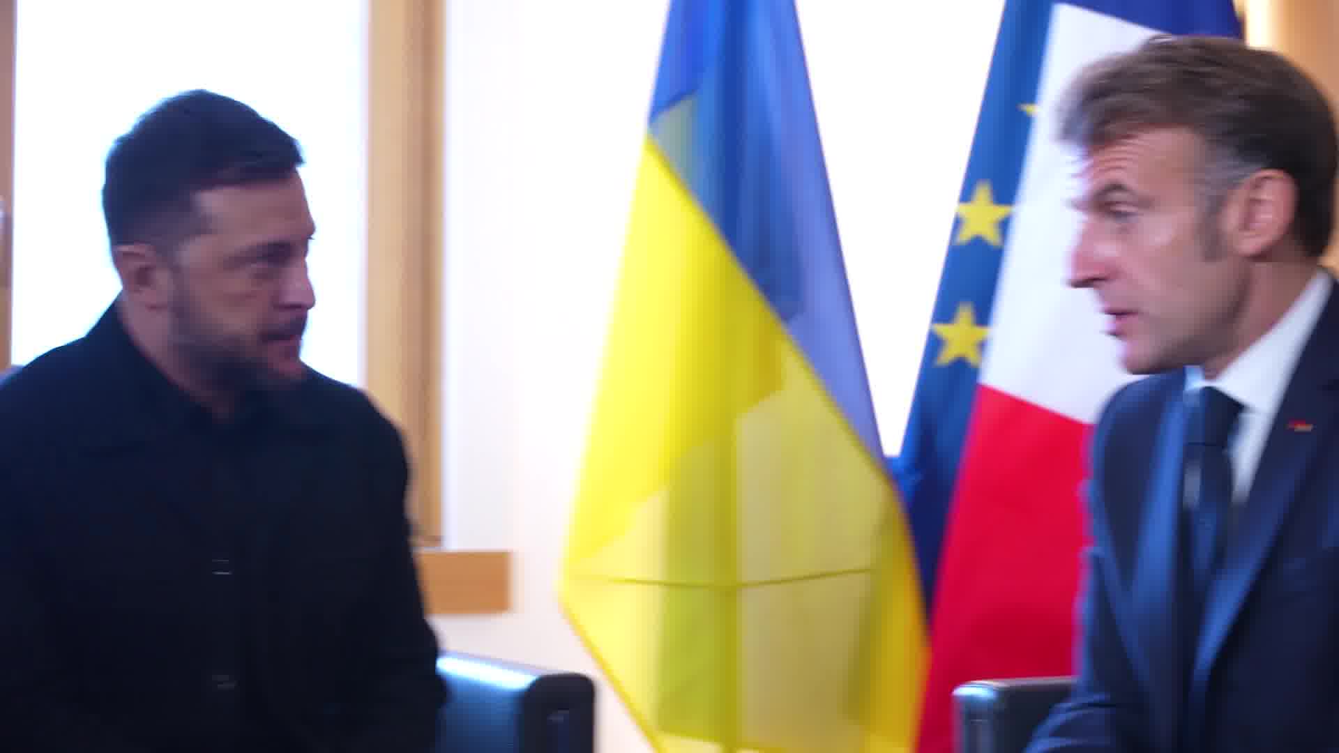President Zelensky met with President Macron