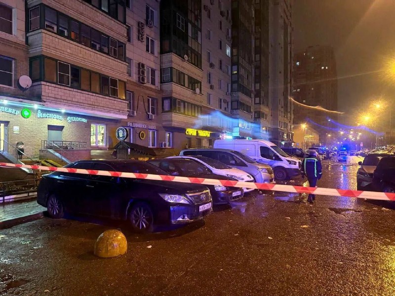 Damage in Krasnogorsk of Moscow region as a suspected drone crashed into residential house