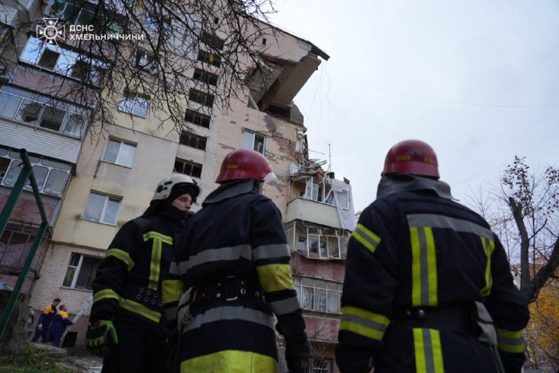 5 people wounded as result of household gas explosion in an apartment block in Khmelnitsky