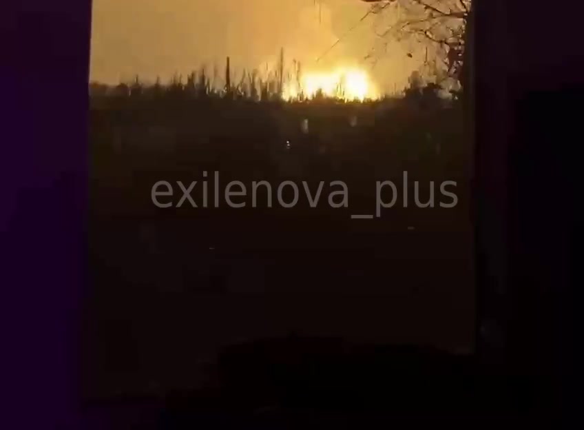 Ammunition depot exploded in Donets as result of suspected missile strike