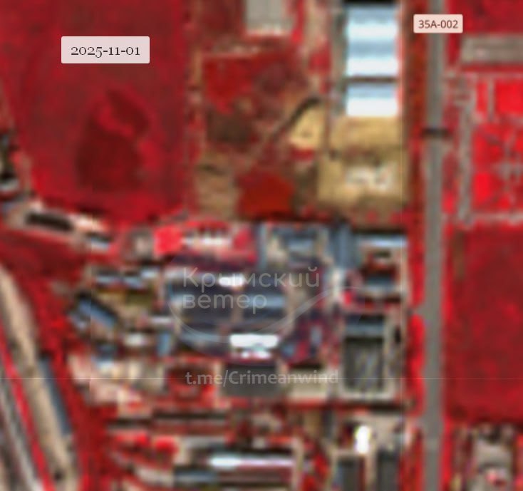 Fire reported after drone strike at the oil depot near Simferopol overnight