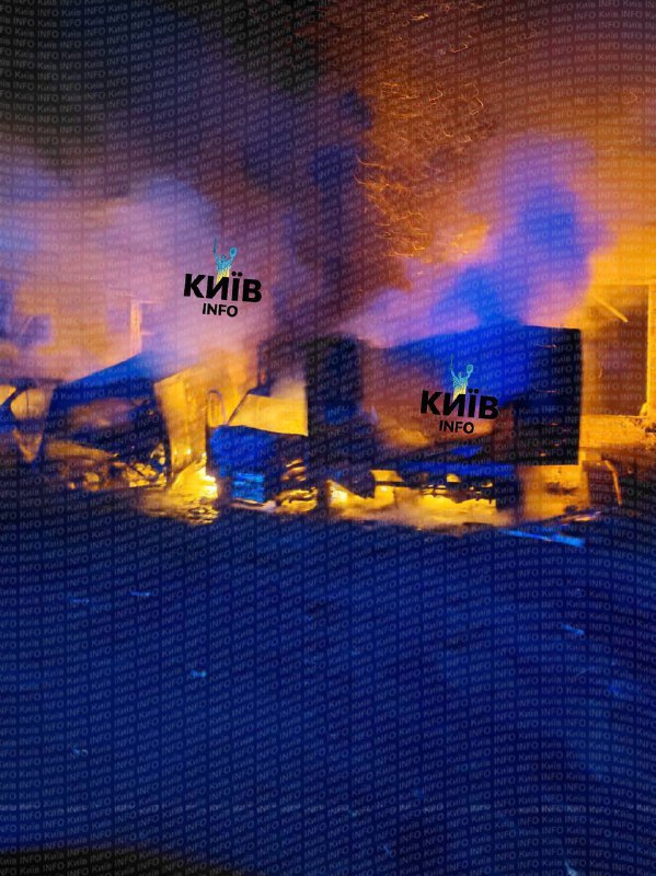 Fires in Pechersky district of Kyiv as result of drones strikes