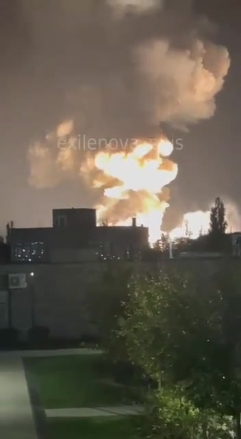 Fire in Novorossiysk is at Sheskharsis fuel terminal