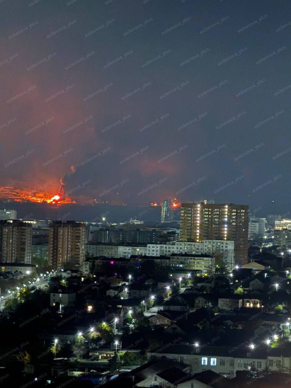 Fire in Novorossiysk is at Sheskharsis fuel terminal