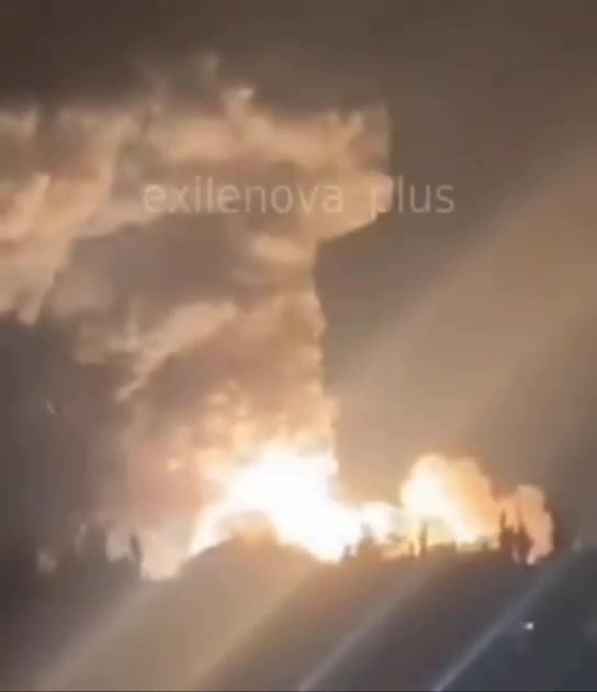 Detonation of ammunition depot tonight in Novorossiysk 