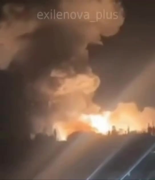 Detonation of ammunition depot tonight in Novorossiysk 