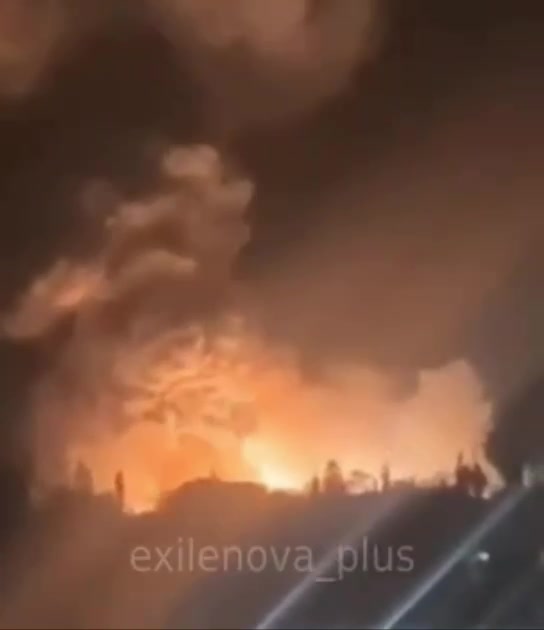 Detonation of ammunition depot tonight in Novorossiysk 