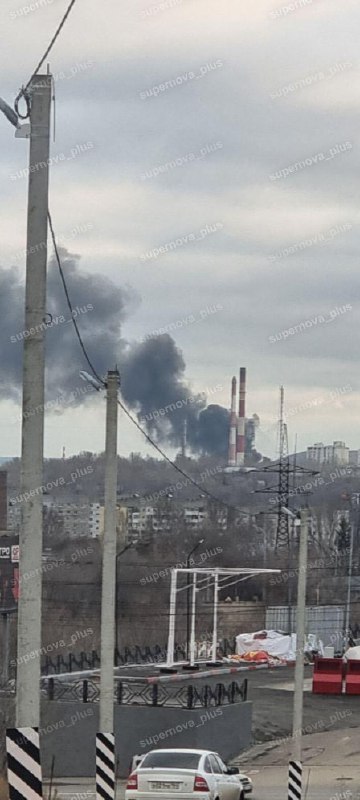 Fire at Saratov oil refinery