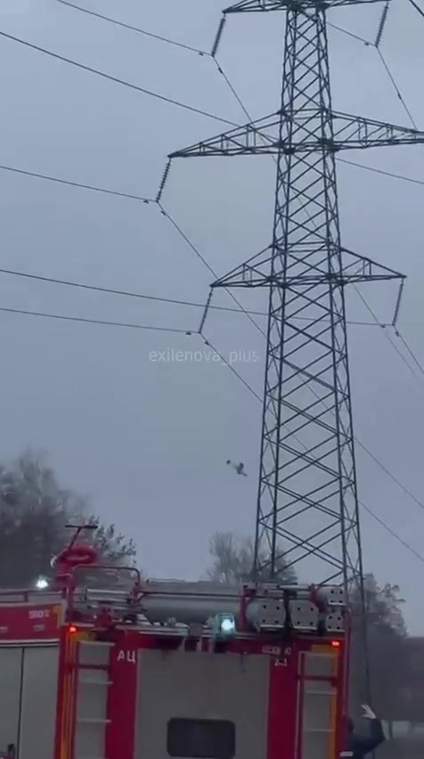 Drones attacking power plant in Shatura in the morning