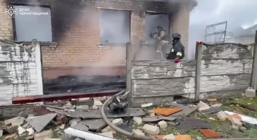 2 people wounded as result of drone strike in Chernihiv