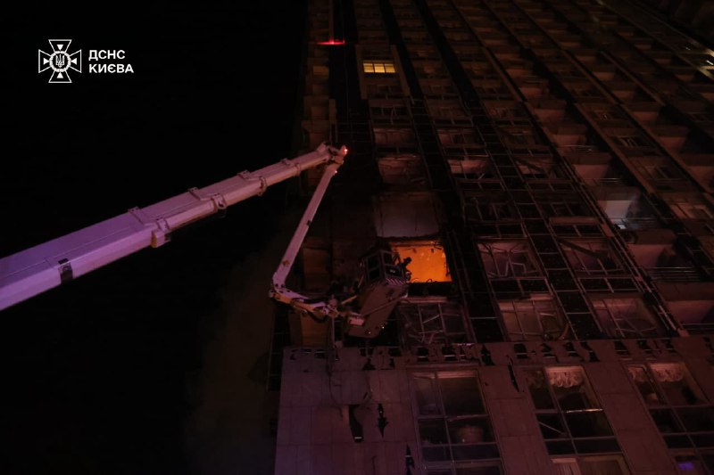 Zelensky: Our rescuers are currently working in Kyiv at the sites of Russian strikes. The main Russian strike at night was on the capital and the region, and there is a lot of damage to residential buildings and civilian infrastructure in the city. As of now, thirteen people are known to have been injured and six killed. There is destruction in the Odesa region: there were strikes on ports, food and infrastructure - no military sense. They also struck in the Dnipro, Kharkiv, Chernihiv and Cherkasy regions. The main targets are power infrastructure and everything that ensures normal life. In total, the Russians used 22 missiles of various types, including aeroballistic ones, and more than 460 drones