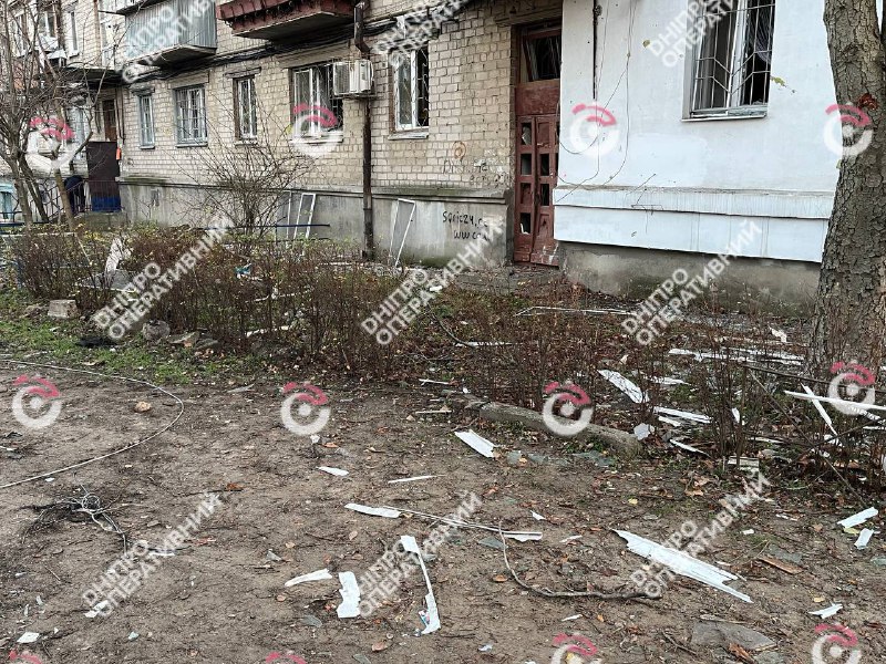 2 people wounded, including a child as result of drones raid in Dnipro city, widespread damage to residential property
