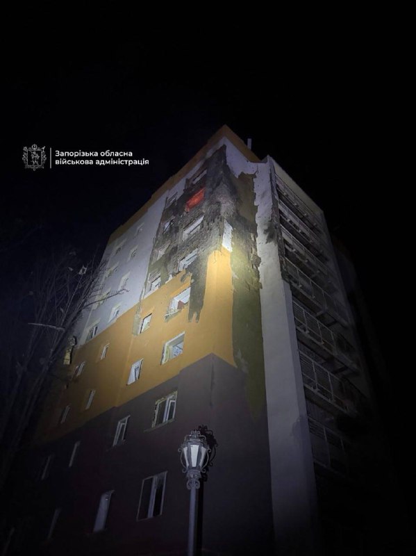 At least 2 person were wounded as result of Russian attack in Zaporizhzhia 