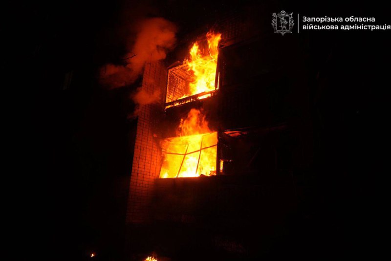 At least 2 person were wounded as result of Russian attack in Zaporizhzhia 